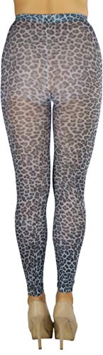 Image of ToBeInStyle Women's Footless Opaque Animal Zebra Tiger Tights Hosiery