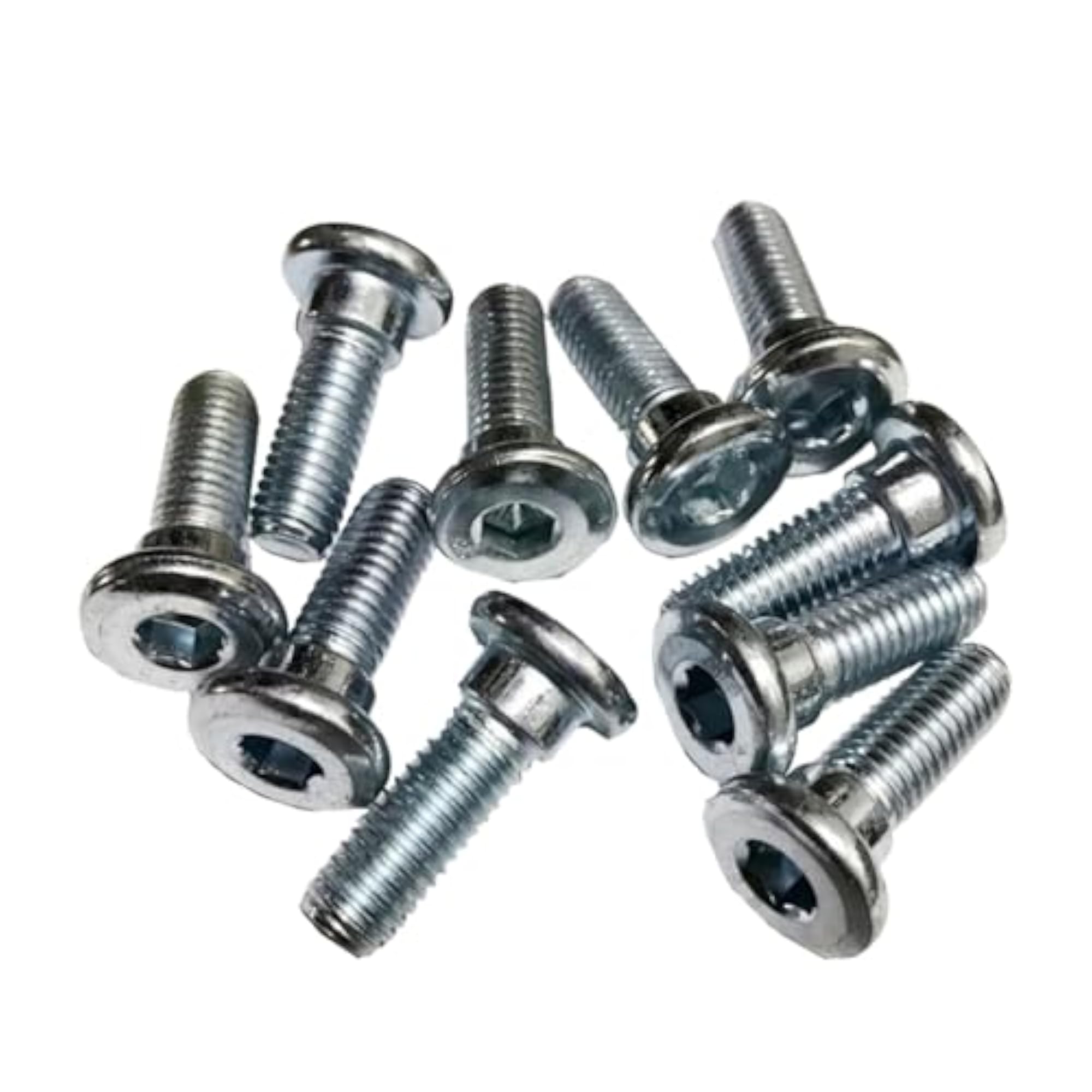 10 Pieces Brake Disc Rotor Screws, Versatile Stainless Steel Bolts