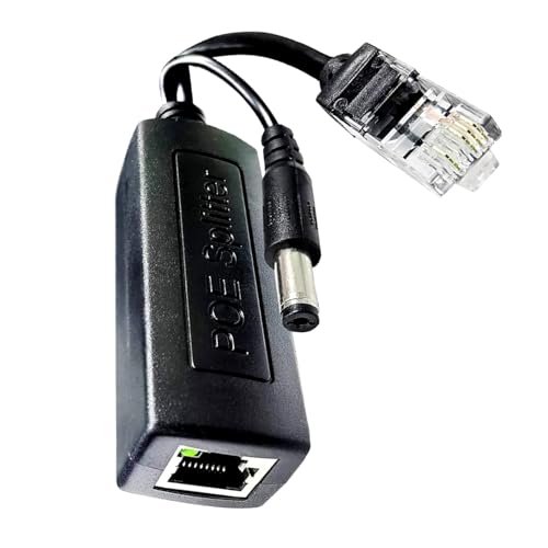 Image of POE Splitter Active Power Over Ethernet Splitter 48V to 12V for POE Devices, Switches, IP Camera, IP Phone