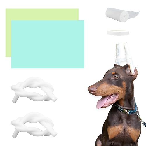 Image of Dog Ear Posting Kit, Dog Ear Stand Up Support Tool Two Ways, Dog Ear Stick Foam Tape Dog Supplies Dog Ear Fixed Correction Vertical Holder for Doberman Pinscher Dog Samoyed Corgi