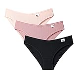 Smooto Women's Lace Underwear Birefs Soft Hipster Panties Comfort Bikini Panties Womens Seamless Boyshort Panties (Black 3(3PCS),L)