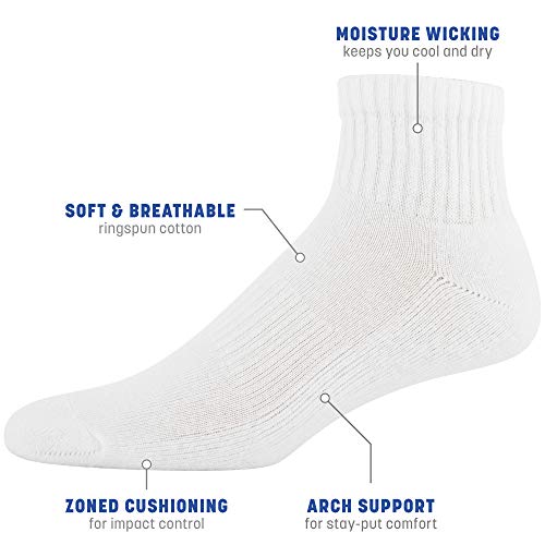 Gildan Men's Active Cotton Ankle Socks, 10-Pairs2