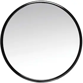 Espelho de Aumento 5x, Redondo 9 cm, Com Ventosas para Banheiro, Maquiagem, Limpeza de Pele, Barbear Ampliação para Maquiagem, Fixa em Superfícies Planas