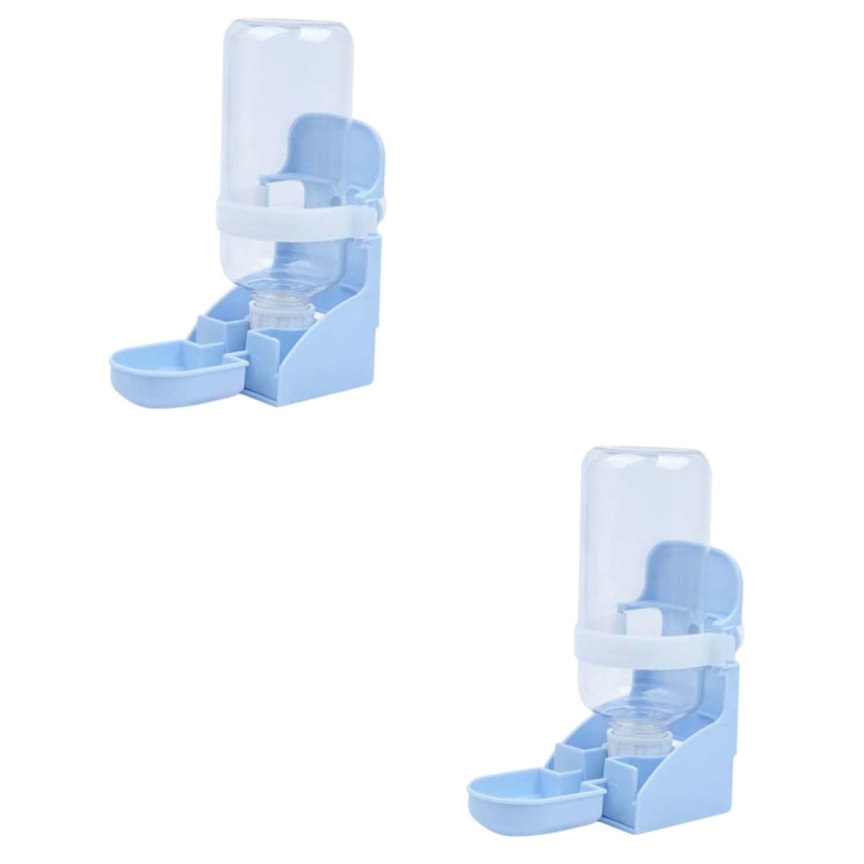 VANZACK 2stücke Automatischer Haustier-wasserspender Für Katzen Hunde Und Vögel Hängendes Trinkgerät Mit Einzigartigem Design Sicher Und Leicht Zu Reinigen Blau
