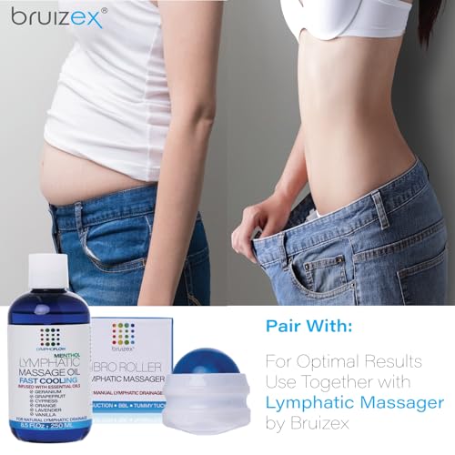 Image of Bruizex Lymphatic Drainage Massage Oil, Arnica & Menthol,8.5 Oz