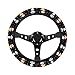 GENANY Spooky Skeleton Couple Christmas Steering Wheel Cover, Non-Slip Neoprene Car Steering Wheel Cover, Breathable Steering Wheel Covers, Sweat-Absorbing Accessories, Christmas Auto Gifts