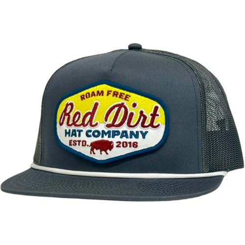 Image of Red Dirt Hat Company Buffalo Patch Adjustable Snapback Hat