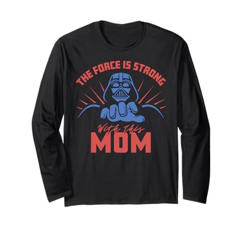 T-shirt Star Wars Mother's Day Vader manches longues en coton imprimé pour femme