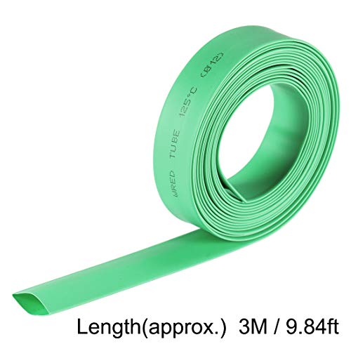 Gaine thermorétractable 12mm verte avec tube thermo rétractable 2:1 3m