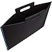 Itoya ProFolio Midtown Bag 14x21 - Black Artist Portfolio Carrier with Blue Stitching - Stylish Portfolio Folder for Artwork and Art Portfolios - Portable Art Portfolio Bag and Art Carrying Case