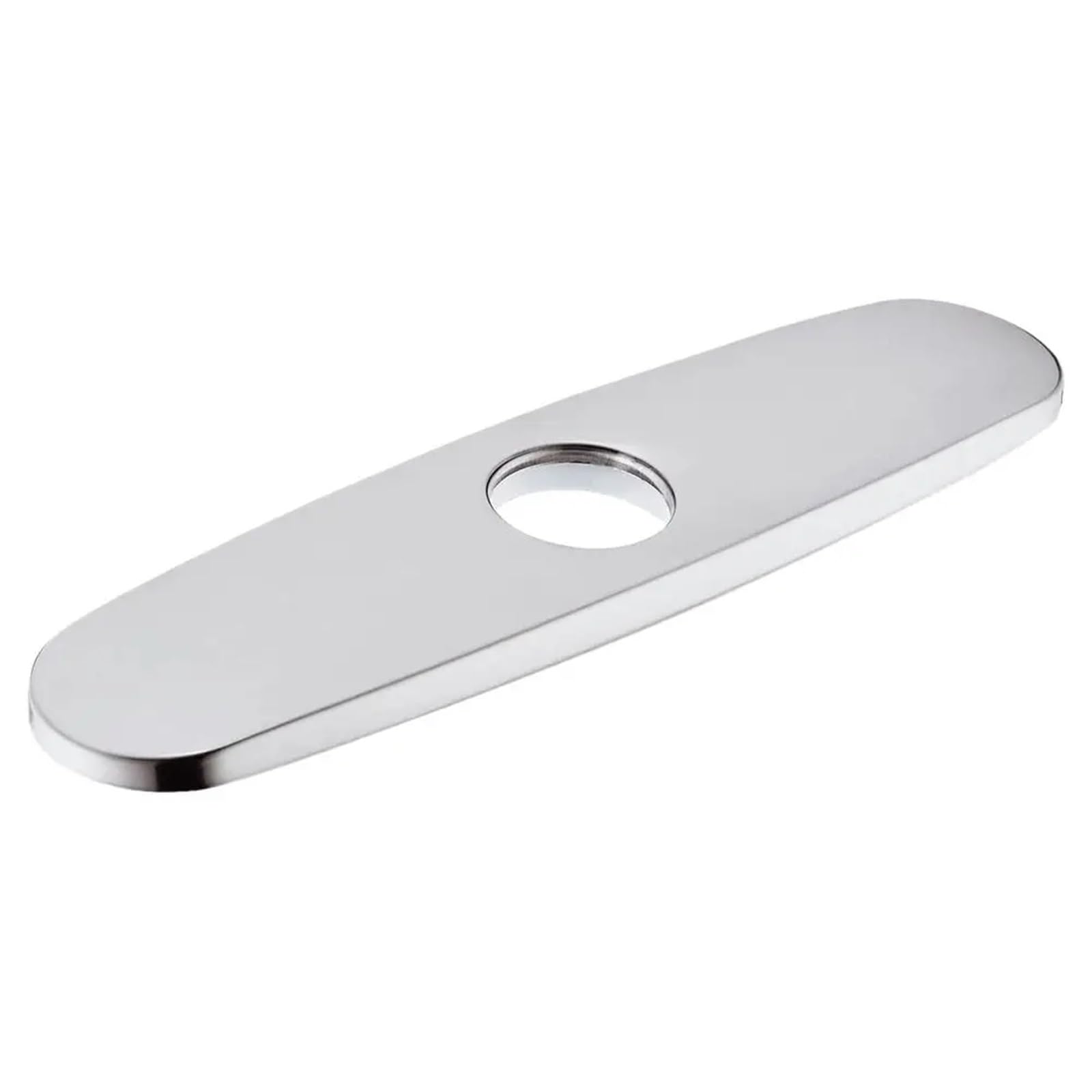 Xinglongs 10Inchchrome Wall Split Flange 6 Pcs Faucet Plate Hole Cover Tap Deck Stainless Steel Bathroom Kitchen Escutcheon(10Inchchrome)
