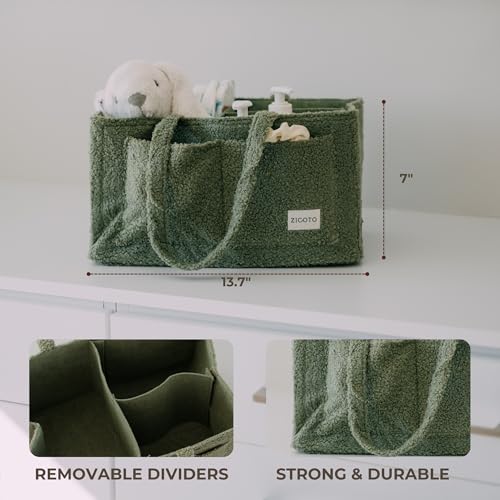 Zicoto ZIC-DIACADDY-SAG_23-221A Beautiful Diaper Caddy Organizer thumb #3