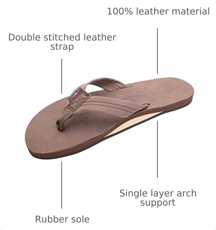 Image of Rainbow Sandals Men's Single Layer Premier Leather