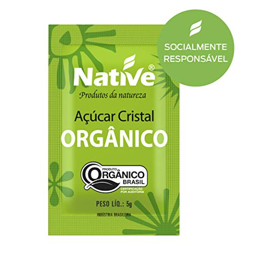 Native Açúcar Cristal Orgânico Com 1000 Sachês De 5G