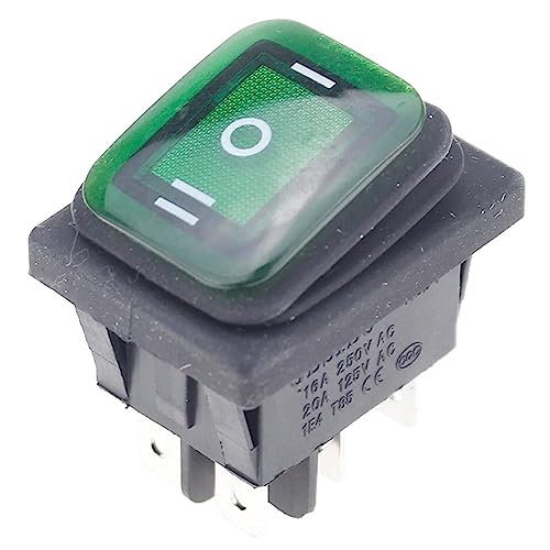 Interrupteur à bascule étanche ON-OFF-ON heavy duty 6 broches pour marine et auto