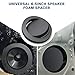 Fiegromech 4PCS 6.5 Inch Speaker Foam Ring,High Rebound Car Speaker Baffle Gasket Enhancer,Self Adhesive Door Speakers Spacer Rings Sponge Blocker Kit