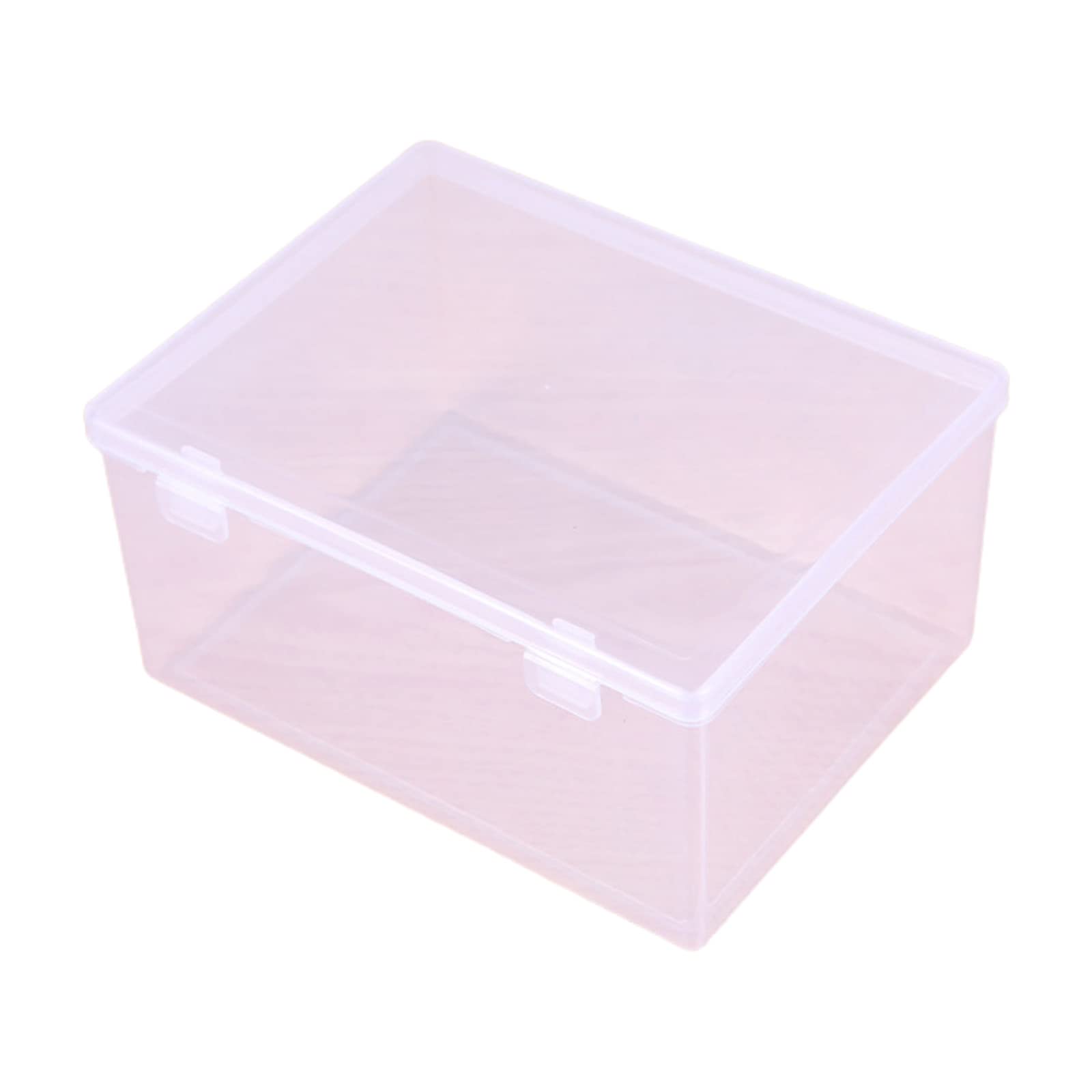 Msioytog Jewelry Storage Box Practical Clear with Lid Small Bins Transparent Container for Organizing Small bins Transparent Container Jewelry with Lid