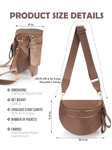 Pure Colour Spacious Crossbody Bag