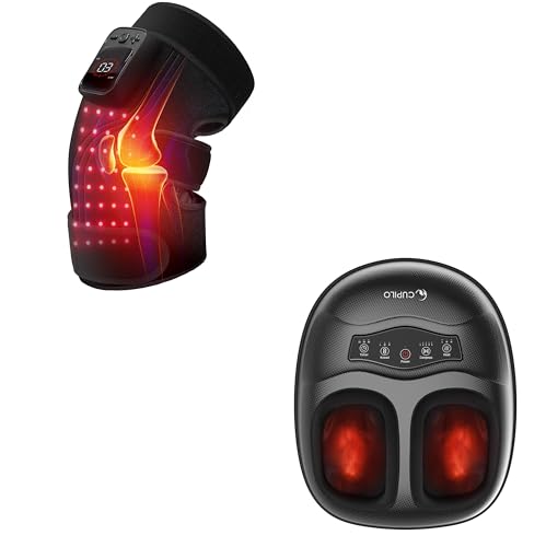 Masajeador de pies con calor y masajeador de rodillas con luz roja, apto para FSA miniatura 1