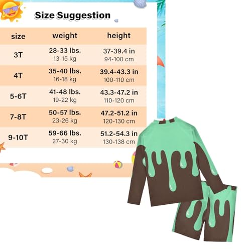 Conjunto de protección UV Drip Style para niños de 3 a 10 años en manga larga 3