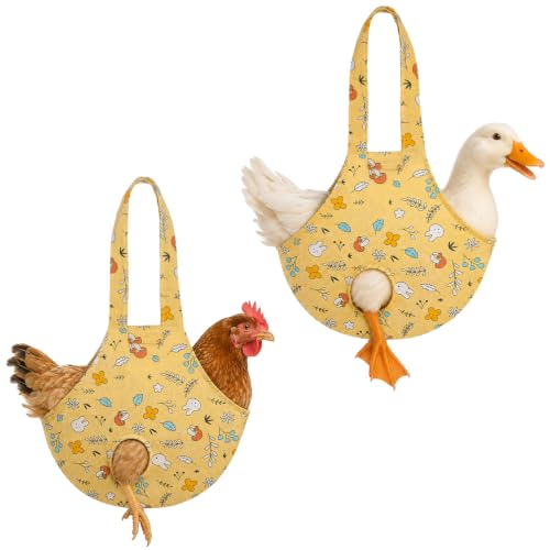 2Pack Chicken Carrier Bag, Breathable Sling Bag for Hen Rooster Trip