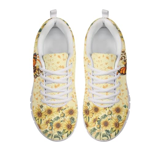 Forchrinse Womens Walking Shoes Lace Up Running Tennis Sneakers Lightweight Outdoor Athletic Footwear3