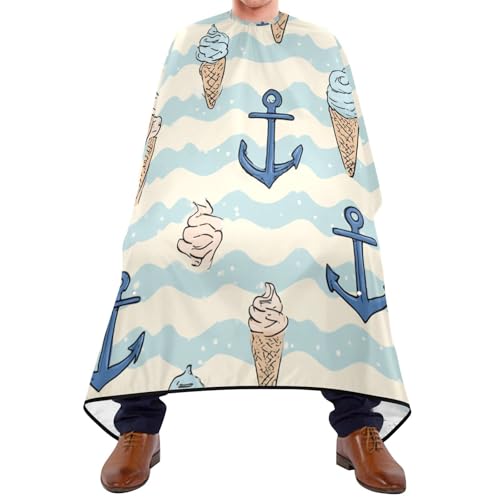 Capa de barbería impermeable 55 x 65 pulgadas para hombre y mujer miniatura 2
