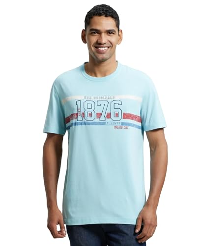 Image of Jockey US81 Men Super Combed Cotton Rich Graphic Printed Round Neck Half Sleeve T-Shirt