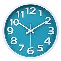 Wall Clock Silent Non Ticking Indoor Outdoor Clock Battery Operated Easy to Read Analog Decorative Clocks for Bedroom Office Home Patio Pool Porch Decor,12 Inch Aqua