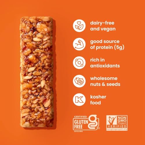 Orchard Bars Non-GMO Fruit & Nut, Cranberry Orange Walnut, 1.4 Oz, 12 Count, Pack of 9 - image 4