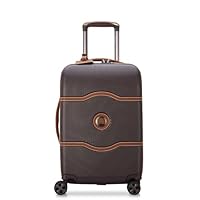DELSEY PARIS Chatelet Air 2.0 Hardside Luggage with Spinner Wheels, Chocolate Brown, Carry on 19 Inch