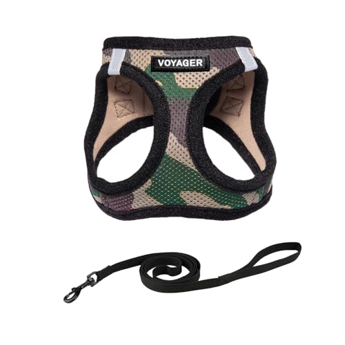 Image of Voyager Step-in Pet Harness - All Weather Mesh, Adjustable Step in Harness for Cats and Dogs by Best Pet Supplies - 307S Army Base, XXXS