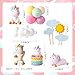 JeVenis Luxury Unicorn Cake Topper & Party Favors - Rainbow Birthday Decoration for Girl