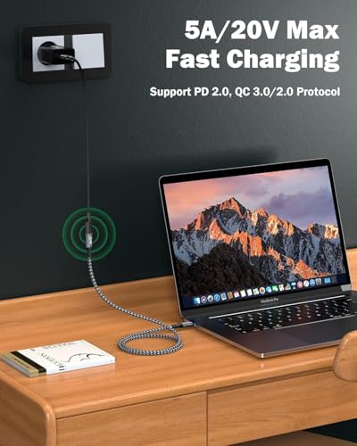 GIANAC USB C Verlängerung Kabel 0.5M,USBC Verlängerung USB 3.2 10 Gbps – Ansicht 4