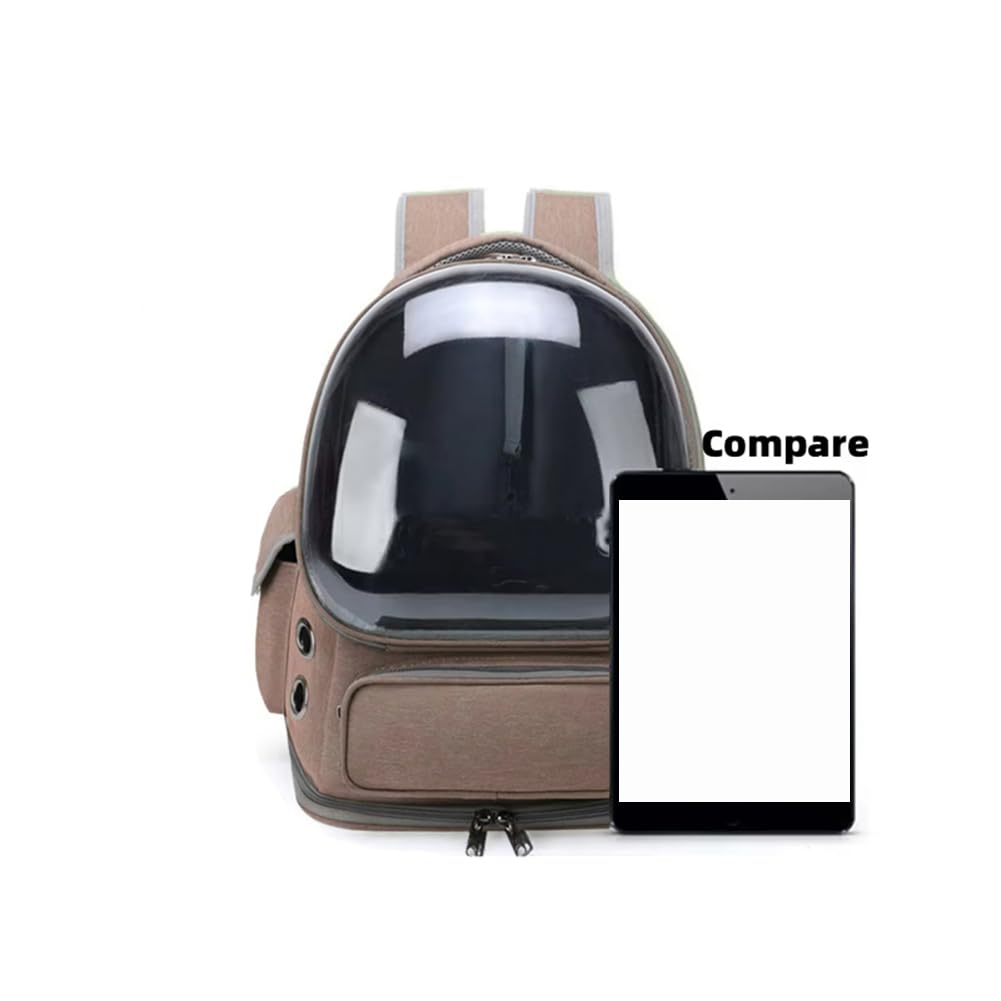 Mochila Transpirable para Gatos, Gran Espacio, Transparente, Ideal para Senderismo, Camping y Viajes Al Aire Libre B