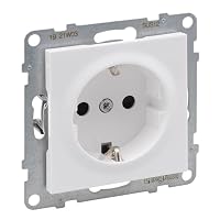 Legrand, SEANO Schutzkontakt-Steckdose mit erhöhtem Berührungsschutz, Anschlussdose, Steckklemmen, 16 A, 250 V, Farbe: Ultraweiß, 765120 – Ansicht 1