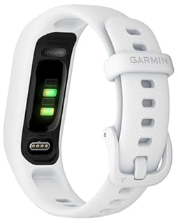 Garmin vivosmart 5, Smart Health and Fitness Activity Tracker with Touchscreen, White, Small/Medium