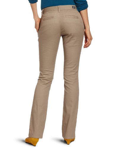 Lee womens Original Straight Leg (Plus and Standard Sizes) school uniform pants, Khaki, 7 US2