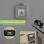Laser Level Multi Tool, Multipurpose Cross Line Laser Leveler Kit Tools with Metric Rulers 8ft/2.5M for Hanging Pictures Cabinets Tile Curtains Walls by Qooltek