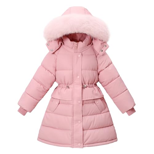 Girl Winter Coat Waterproof Puffer Jacket Hooded Outwear Kids Parka Warm Clothes