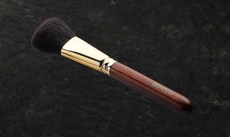 BISYODO Long Series Highlight Cheek Brush - Angled Type, Brown