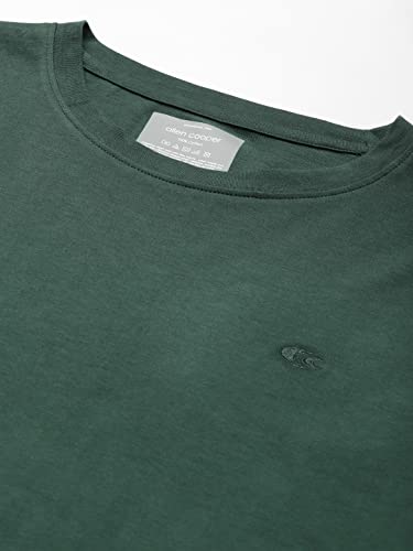 Image of Allen Cooper Men's Super Combed Cotton Rich Solid Round Neck Half Sleeve T-Shirt