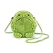 Jellycat Ricky Rain Frog Plush Bag, 6.5 inches - Crossbody and Shoulder Purse - Fun and Unique Handbag