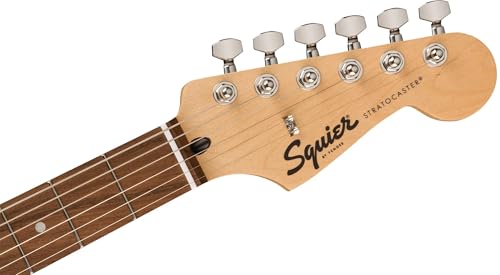 Image of Fender Squier Sonic Stratocaster HSS - Surf Green Bundle with Mustang Micro Headphone Amplifier, Instrument Cable, Tuner, Strap, Picks, and Austin Bazaar Instructional DVD