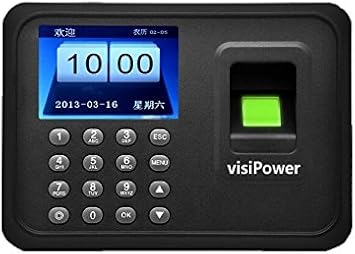 Fingerprint Attendance Machine WiFi Biometric Time Clock Scanner System for Employees 2.4 Inch TFT Screen Black