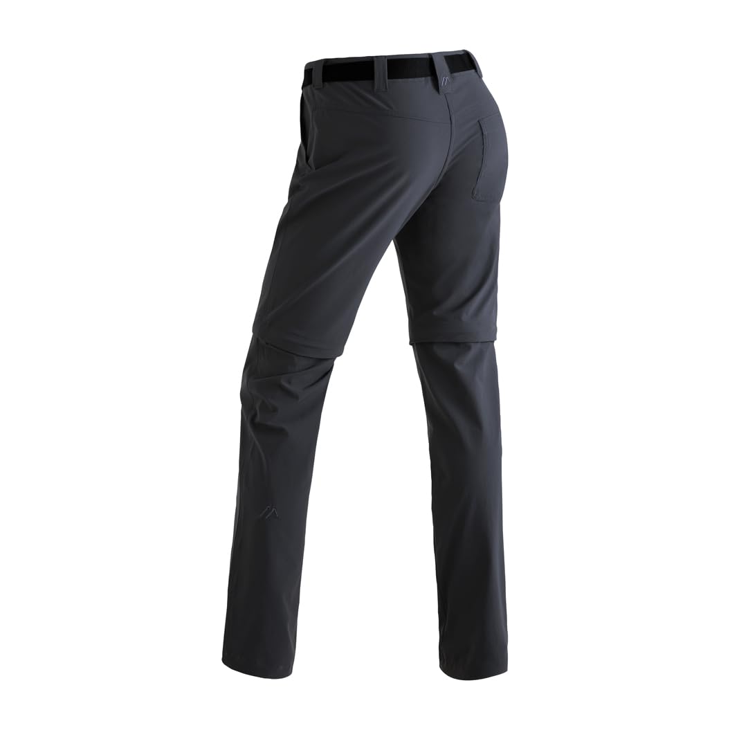 Maier Sports Inara Slim Zip, Damen Wanderhose, Wasserabweisende Hose für Trekking und Hiking, Enganliegender Schnitt, Zipp-off-Funktion, PFC-frei, mSTRETCH pro 4 & Dryprotec
