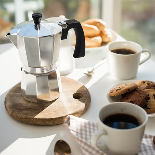 Zulay Kitchen Zulay Premium Moka Pot Espresso - Leak-Proof Stovetop Espresso Maker thumb #7
