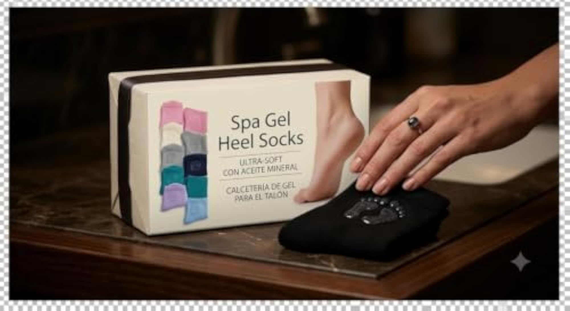 Spa Gel Heel Socks for Cracked Heels