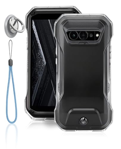 For ���Z�� TORQUE G07 �P�[�X �S���� �ی�J�o�[ �ԍڃz���_�[�Ή� YANMONGI �����O�t ���X�^���h�@�\ �G�A�o�b �O�X�}�z�P�[�X �ϏՌ� TPU �o���p�[ �X�N���[�� & �J�����ی� ���^ �y�� �g�уJ�o�[ ���ϖh�~ �w��h�~ ����