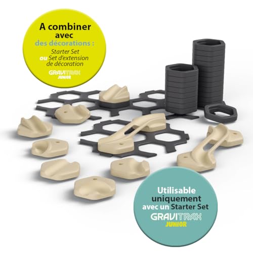 Ravensburger - Gravitrax Junior - Set d'extension Rails - My Trax 35 pièces - Circuit de Billes - Jeu de Construction créatif - Parcours de Billes à Construire - Dès 3 Ans - Version française - 27401